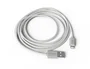 Groovy Cable USB 2.0 a Apple Lightning, 2 metros, Color Blanco, para iPhone, iPad (a partir del 5), Carga y Sincronización, Máxima Resistencia