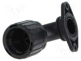 HELLERMANNTYTON Conector angular 90° HelaGuard negro