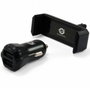 Conceptronic Cargador de Coche 2 Puertos USB con Soporte Smartphone