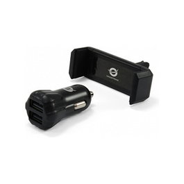 Conceptronic Cargador Coche USB 2 Puertos para Encendedor 12V/24V