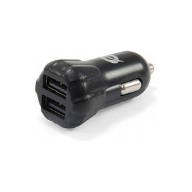 Conceptronic CUSBCAR2AKIT Cargador de Coche 2 Puertos USB-A 10W Negro