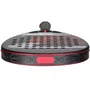 Bullpadel Palas de Pádel Vertex 03 Pro 2022 (Vértice 03 P 22) - Modelo de Juan Tello y Fede Chingotto, Forma Diamante, Color Negro y Roja/Naranja