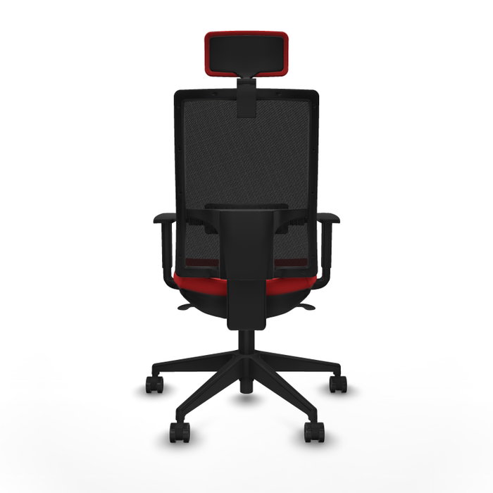 PIQUERAS Y CRESPO Silla de oficina Horna con Mecanismo Sincro Rojo y Negro PIQUERAS Y CRESPO Silla de oficina Horna con Mecanismo Sincro Rojo y Negro