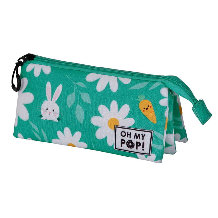 Oh My Pop Estuche Portatodo Triple Blooming Turquesa Oh My Pop Estuche Portatodo Triple Blooming Turquesa