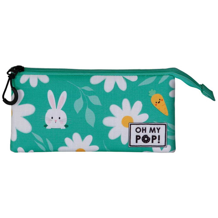 Oh My Pop Estuche Portatodo Triple Blooming Turquesa Oh My Pop Estuche Portatodo Triple Blooming Turquesa