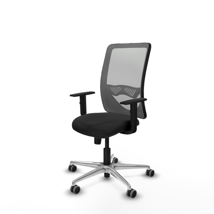 PIQUERAS Y CRESPO Silla de oficina Zulema con mecanismo Sincro, Negro/Gris PIQUERAS Y CRESPO Silla de oficina Zulema con mecanismo Sincro, Negro/Gris
