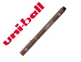 Uniball PIN Rotulador Caligrado Micrometrico 0,1 mm Color Sepia para Dibujo y Escritura Profesional