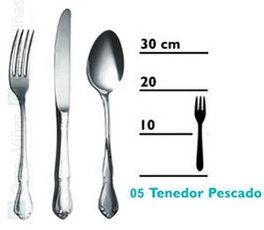 OMS Venecia Tenedor Pescado (Set de 12)