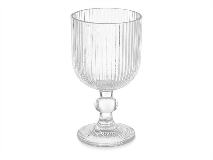 Vivalto Copa Transparente Rayas 260 ml Vidrio 7,9x14,4x7,9 cm (Set de 24)