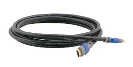 Kramer Cable HDMI 4K Alta Velocidad 10,2 Gbit/s, 7,6 m, Negro, Conectores HDMI Tipo A Macho/Macho, Ref. 97-01114025, con Tecnología K-Lock