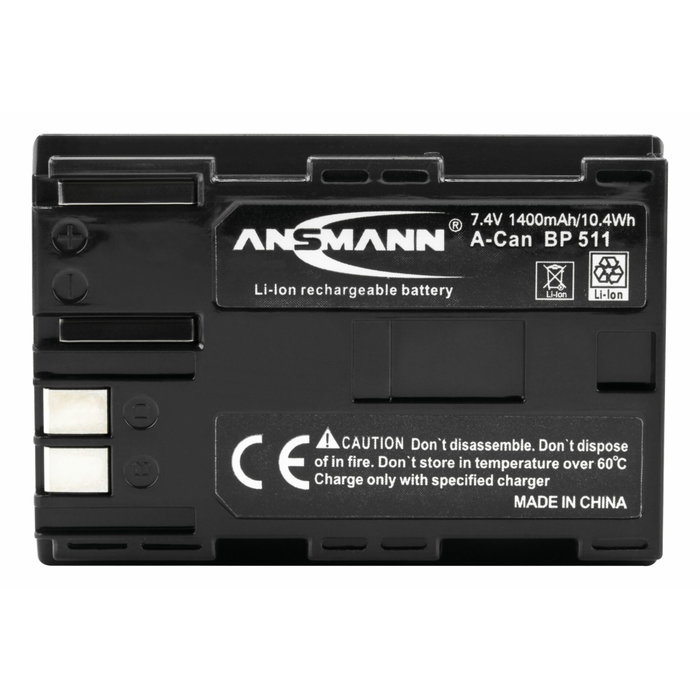 Ansmann A-Can BP-511 Batería recargable 7,4 V 1400 mAh Ansmann A-Can BP-511 Batería recargable 7,4 V 1400 mAh