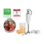 UNOLD ESGE-Zauberstab M 122 S Batidora de Inmersión, 140 W, Tazón 0.6 L, 2 Velocidades, Puño Ergonómico, Blanco