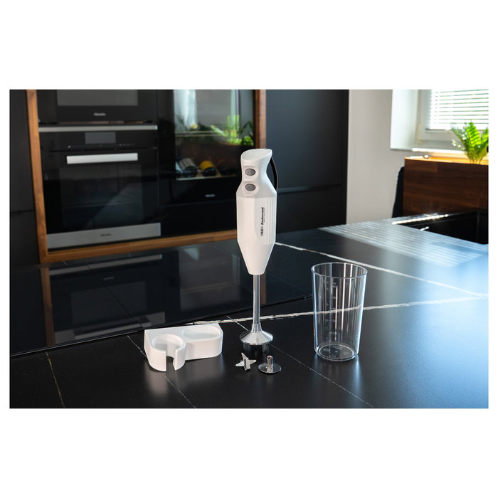 UNOLD ESGE-Zauberstab M 122 S Batidora de Inmersión, 140 W, Tazón 0.6 L, 2 Velocidades, Puño Ergonómico, Blanco