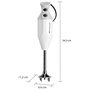 UNOLD ESGE-Zauberstab M 122 S Batidora de Inmersión, 140 W, Tazón 0.6 L, 2 Velocidades, Puño Ergonómico, Blanco