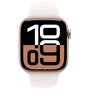 Apple Watch Series 10 GPS + Cellular 42mm Caja de Aluminio Oro Rosa con Correa Deportiva Light Blush S/M, 64 GB, 4G, watchOS 11, Resistente al Agua