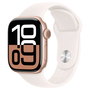 Apple Watch Series 10 GPS + Cellular 42mm Caja de Aluminio Oro Rosa con Correa Deportiva Light Blush S/M, 64 GB, 4G, watchOS 11, Resistente al Agua