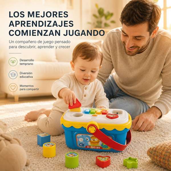 Jugatoys - misprimerosjuguetes Cesta actividades infantiles 25x18x14cm Jugatoys - misprimerosjuguetes Cesta actividades infantiles 25x18x14cm