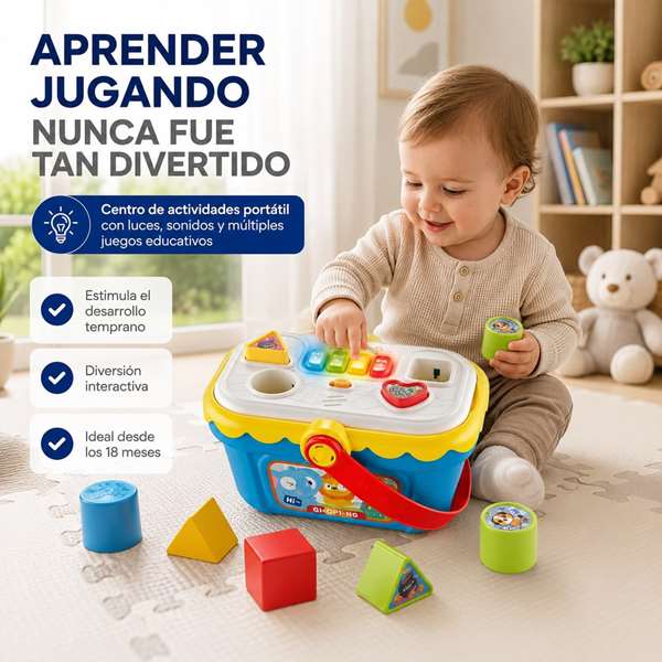 Jugatoys - misprimerosjuguetes Cesta actividades infantiles 25x18x14cm Jugatoys - misprimerosjuguetes Cesta actividades infantiles 25x18x14cm