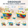 Jugatoys - misprimerosjuguetes Cesta actividades infantiles 25x18x14cm