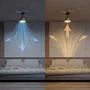 Philips Ventilador de techo Olas Fan con luz LED regulable hasta 6500K, aspas fijas, 35W ventilador + 24W luz, mando a distancia