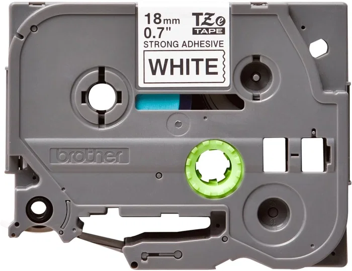Brother Cinta Laminada TZe-S241 Superadhesiva 18 mm Negro sobre Blanco Brother Cinta Laminada TZe-S241 Superadhesiva 18 mm Negro sobre Blanco