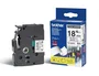 Brother Cinta Laminada TZe-S241 Superadhesiva 18 mm Negro sobre Blanco
