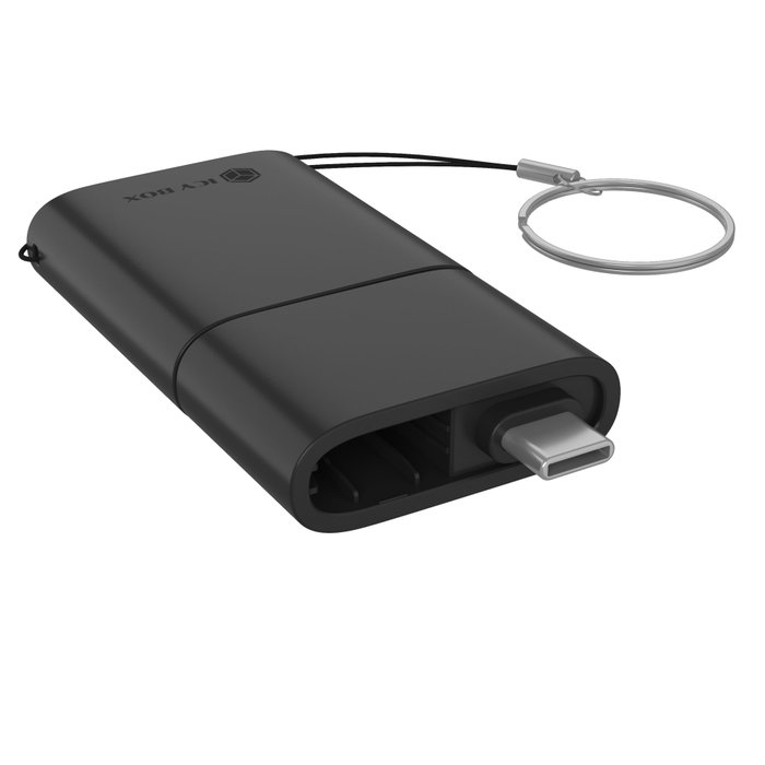 ICY BOX IB-CR204-CU3 Lector de tarjetas 2 en 1 USB 3.2 Gen 1 Type-A/Type-C ICY BOX IB-CR204-CU3 Lector de tarjetas 2 en 1 USB 3.2 Gen 1 Type-A/Type-C