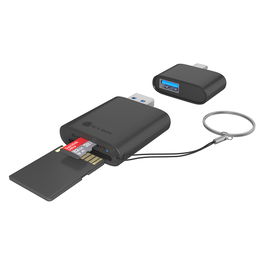 ICY BOX IB-CR204-CU3 Lector de Tarjetas 2 en 1 USB 3.2 Gen 1 para Tarjetas SD y microSD