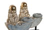 DKD Home Decor Figura de Resina Monje Decape Surtido 2 Piezas