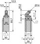 TELEMECANIQUE SENSORS XCKN2121G11 Interruptor de fin de carrera NO + NC 10A