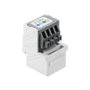 DeLOCK 90993 Módulo Keystone RJ11 a bloque de terminales 4 pines blanco