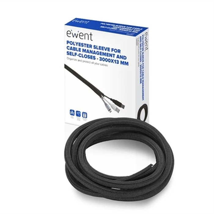 Ewent EW1559 Organizador de cables Universal Negro 3m Ewent EW1559 Organizador de cables Universal Negro 3m