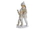 DKD Home Decor Figura Navidad Moderna Gris Blanco 8 x 20.5 x 10.5 cm (2 Unidades)