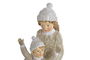 DKD Home Decor Figura Navidad Moderna Gris Blanco 8 x 20.5 x 10.5 cm (2 Unidades)