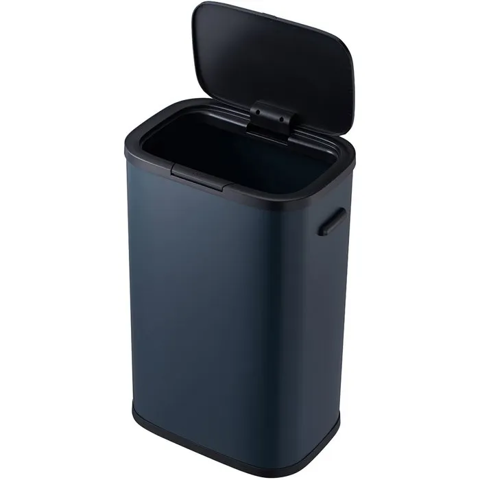 Kitchen Move AAARX18751 - Cubo de basura de cocina 60L acero inoxidable gris con apertura por pulsación