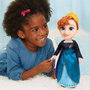 Jakks Pacific Muñeca Frozen Anna Disney 38 cm con voz en español, inglés, francés, italiano, neerlandés