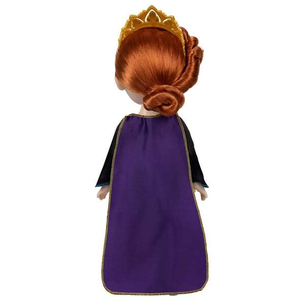 Jakks Pacific Muñeca Frozen Anna Disney 38 cm con voz en español, inglés, francés, italiano, neerlandés