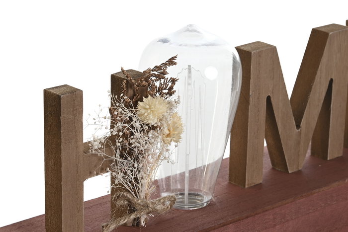 DKD Home Decor Decoración Luminosa Fall Shabby Natural Marrón 8 x 17 x 34 cm (2 Unidades)