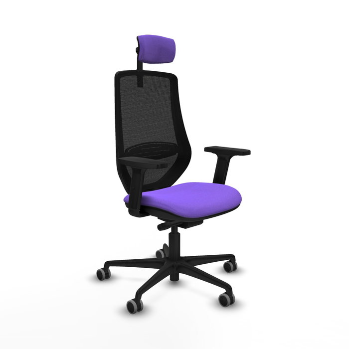 PIQUERAS Y CRESPO Silla de oficina Mardos con mecanismo Sincro/Traslack, Lila y Negro PIQUERAS Y CRESPO Silla de oficina Mardos con mecanismo Sincro/Traslack, Lila y Negro