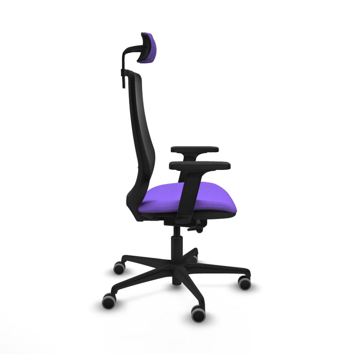 PIQUERAS Y CRESPO Silla de oficina Mardos con mecanismo Sincro/Traslack, Lila y Negro PIQUERAS Y CRESPO Silla de oficina Mardos con mecanismo Sincro/Traslack, Lila y Negro