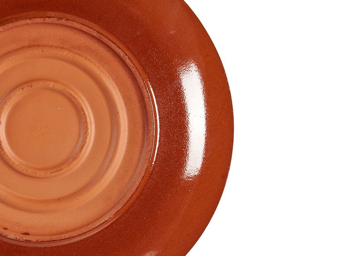 La Dehesa Plato Chuleton Barro Refractario Diam 23 cm Miel (Set de 10)