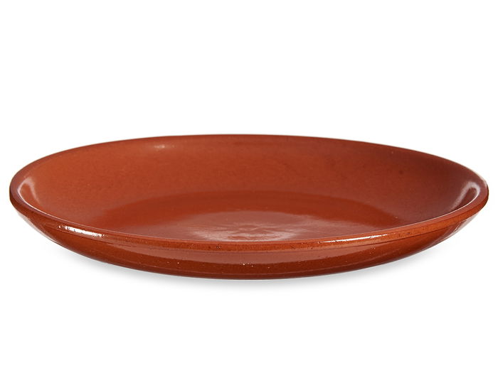 La Dehesa Plato Chuleton Barro Refractario Diam 23 cm Miel (Set de 10)