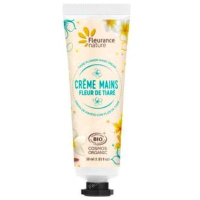 FLEURANCE NATURE Crema de Manos Flor de Tiaré 30ml - Hidratante, Textura Ligera, Vegana, Manteca de Karité, Aloe Vera FLEURANCE NATURE Crema de Manos Flor de Tiaré 30ml - Hidratante, Textura Ligera, Vegana, Manteca de Karité, Aloe Vera