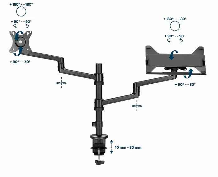 Gembird MA-DA-04 Soporte de Escritorio para Monitor de 32'' y Portátil Gembird MA-DA-04 Soporte de Escritorio para Monitor de 32'' y Portátil