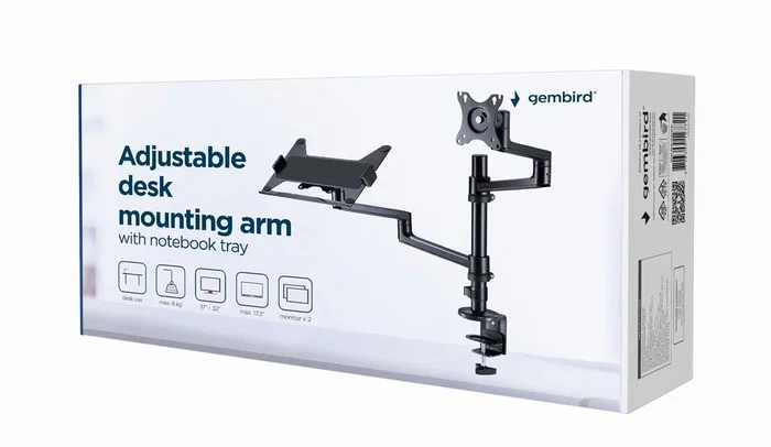 Gembird MA-DA-04 Soporte de Escritorio para Monitor de 32'' y Portátil Gembird MA-DA-04 Soporte de Escritorio para Monitor de 32'' y Portátil