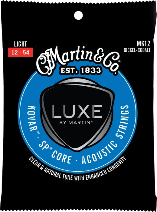 MARTIN Juego Acústica Luxe Kovar Sp Core Light 12-54 Cuerdas para Guitarra