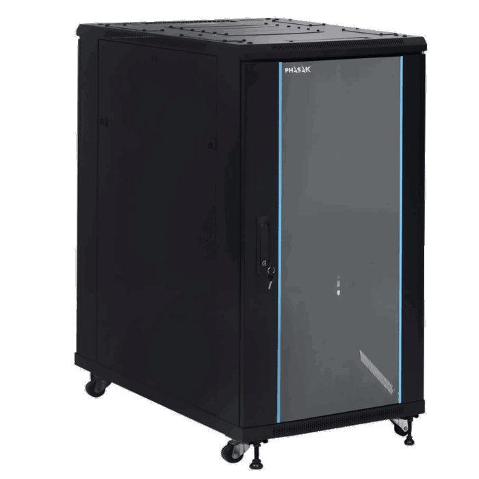 Phasak Armario rack de suelo 19 pulgadas Phasak Pro 27U 600x1000 Negro Phasak Armario rack de suelo 19 pulgadas Phasak Pro 27U 600x1000 Negro