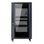 Phasak Armario Rack de Suelo 19 Pulgadas 27U Negro 600x1000mm con Ventiladores