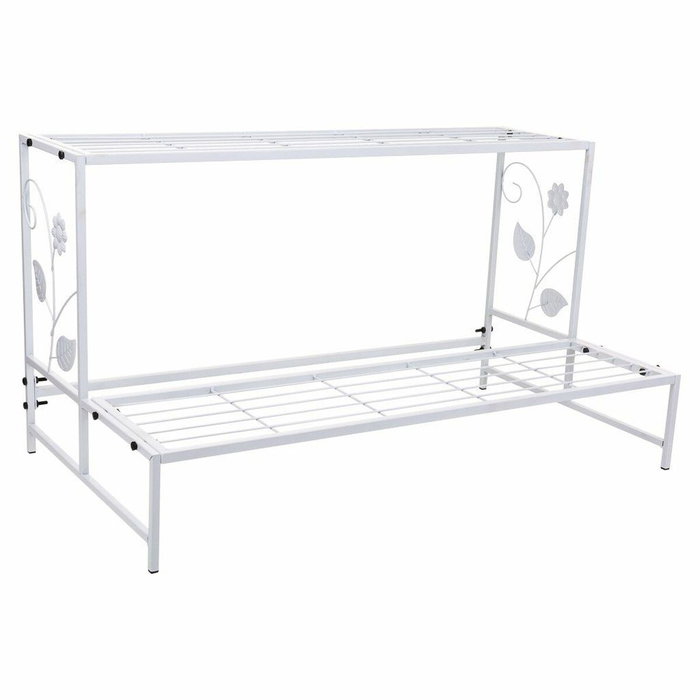 Soporte para Maceta Alexandra House Living Blanco Hierro 44 x 44 x 80 cm Soporte para Maceta Alexandra House Living Blanco Hierro 44 x 44 x 80 cm
