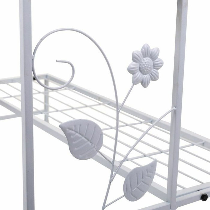 Soporte para Maceta Alexandra House Living Blanco Hierro 44 x 44 x 80 cm Soporte para Maceta Alexandra House Living Blanco Hierro 44 x 44 x 80 cm